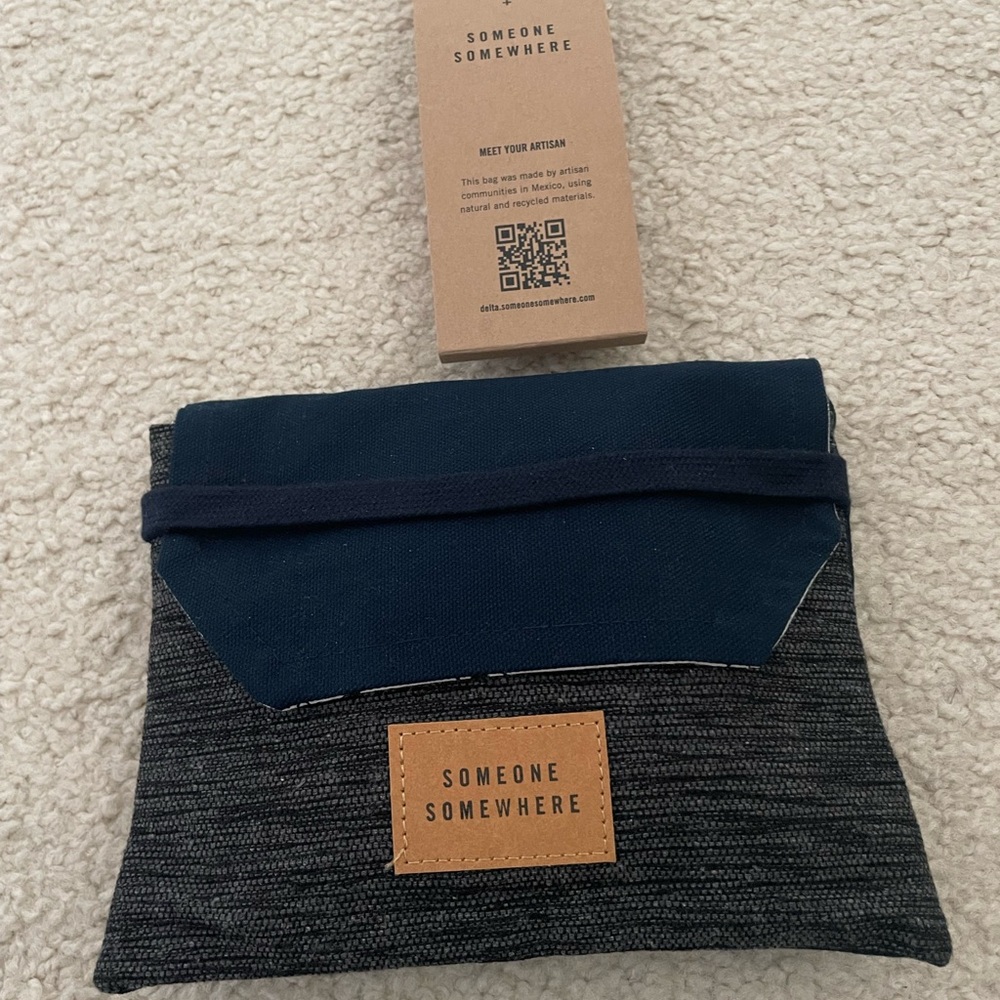 Delta One amenity kit, someone somewhere purple bag